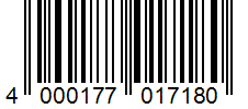 Barcode 4000177017180
