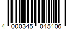 Barcode 4000345045106