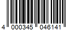 Barcode 4000345046141