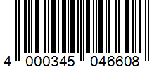 Barcode 4000345046608