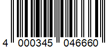 Barcode 4000345046660