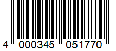 Barcode 4000345051770