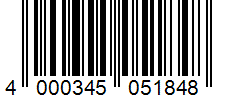 Barcode 4000345051848