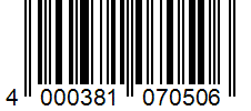 Barcode 4000381070506