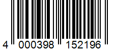 Barcode 4000398152196