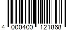 Barcode 4000400121868