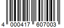 Barcode 4000417607003