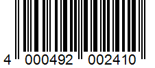 Barcode 4000492002410