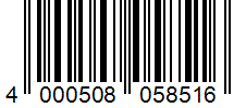 Barcode 4000508058516