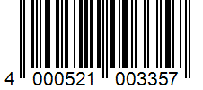 Barcode 4000521003357