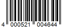 Barcode 4000521004644