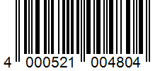 Barcode 4000521004804