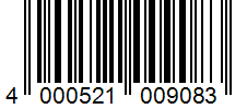 Barcode 4000521009083