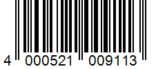 Barcode 4000521009113