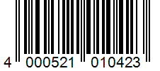 Barcode 4000521010423