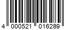 Barcode 4000521016289