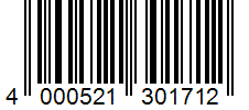 Barcode 4000521301712