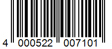 Barcode 4000522007101