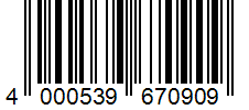 Barcode 4000539670909