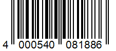 Barcode 4000540081886