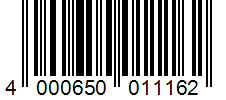 Barcode 4000650011162