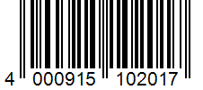 Barcode 4000915102017