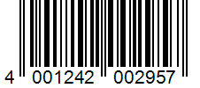 Barcode 4001242002957