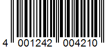 Barcode 4001242004210