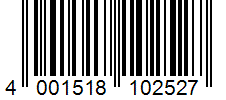Barcode 4001518102527