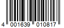 Barcode 4001639010817