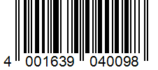 Barcode 4001639040098