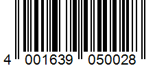 Barcode 4001639050028