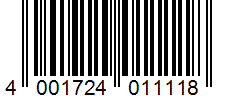 Barcode 4001724011118