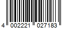 Barcode 4002221027183
