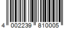 Barcode 4002239810005