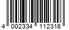 Barcode 4002334112318