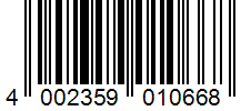 Barcode 4002359010668