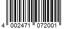 Barcode 4002471072001