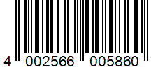 Barcode 4002566005860