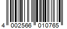 Barcode 4002566010765