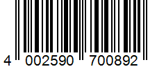 Barcode 4002590700892