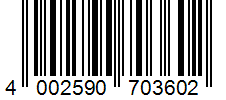 Barcode 4002590703602
