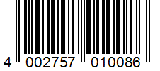 Barcode 4002757010086