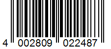 Barcode 4002809022487