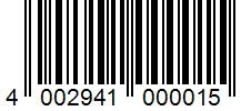 Barcode 4002941000015