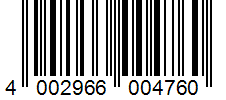 Barcode 4002966004760