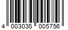 Barcode 4003035005756
