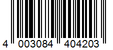Barcode 4003084404203