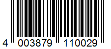 Barcode 4003879110029