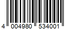 Barcode 4004980534001